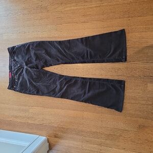 AG Adriano Goldschmied Deep Brown Angel Corduroy Pants